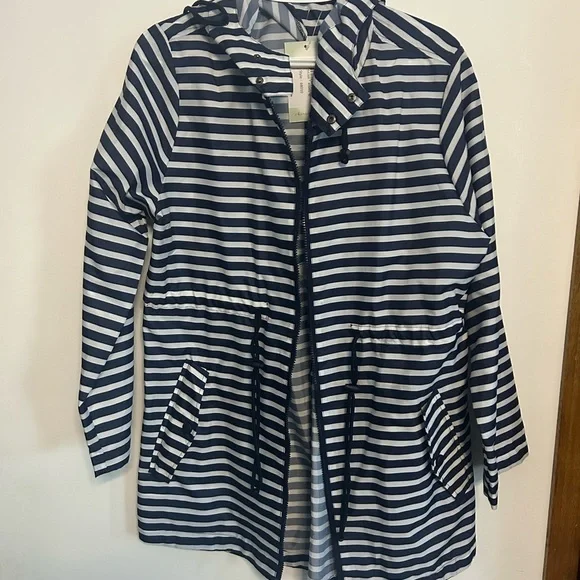 KEREN hart Navy and White Striped Jacket - Picture 1 of 5